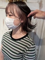 ヘアアトリエコモノ(hair l'atelier KoMoNo) 【1bleach】【韓国風】フェイスフレーム×ミルクティーベージュ