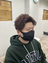 アジールヘア 所沢プロペ通り店(agir hair)&nbsp;アップバングショート　ツーブロックマッシュ