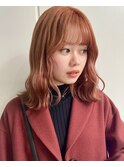 ブリーチカラー オレンジベージュ