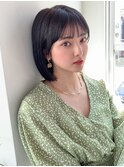 似合わせ小顔カット×ボブ　お手入れ楽チン　髪質改善