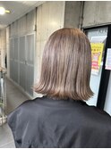 ハイトーン10代20代グレージュケアブリーチ名古屋美容室