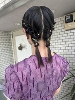 フェリーチェ(Felice)&nbsp;ツインヘア　ヘアセット　金箔