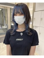 アリー(ally) 中性ウルフレイヤーカットロングウルフカット姫カット姫ウルフ