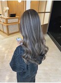 30代40代コントラストハイライト/デザインカラー/ベージュカラー