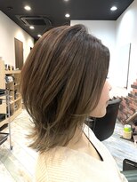 リノナ(Linona)&nbsp;☆小顔効果カット インナーカラー グレーベージュ 髪質改善 韓国