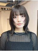 秋色オリーブカラーウルフレイヤーロング_ba483961