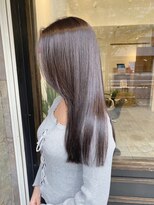 コニー アンド リリー(conne&riri)&nbsp;【お客様スタイル】ダークグレージュ×艶髪ロングヘア