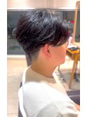 毛流れパーマ