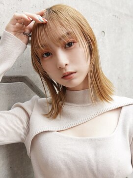 ラフィス ヘアー フォンテ 松山銀天街店(La fith hair fonte) 【La fith】ブロンドベージュ×ミディアム