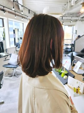 エイス 梅田 中津(Ace) レイヤーボブ　ブラウンカラー