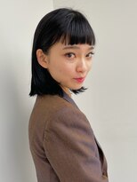 美髪 前髪 レイヤー ブルーブラック イメチェン モード