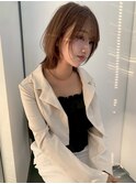 ツヤ髪透明感外ハネミディレイヤー似合わせカット