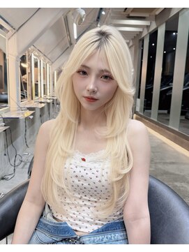 ロンドリゼル 札幌(Lond RiseL) 顔周り/小顔/レイヤー/髪質改善/韓国風巻き/ミルクティー/札幌