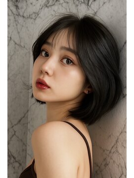 サードバイローラン(THiRD by ROULAND) オリーブグレークラゲヘアーココアベージュ