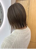 切りっぱなしボブ/ベージュ/北千住