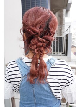 シィーム(cime) ヘアセット　編みおろし