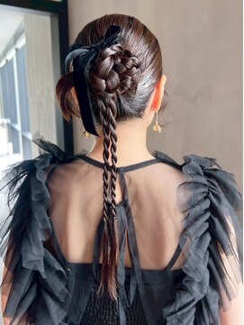 おくれ毛ロング韓国ヘア顔周りレイヤー_ba565011