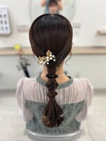 ヘアセットサロン サロンエイミー(salon aemii)&nbsp;タイト編み下ろし