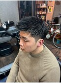 MEN’S HAIR/波巻きツイストスパイラル/リバースセンターパート