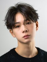 オーシャントーキョーオーバー 渋谷(OCEAN TOKYO OVER) フェザーパーマニュアンスパーマツーブロック就活センターパート