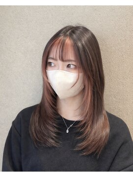 メル(MERu) レイヤーカット×インナーピンク