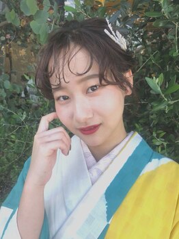 サバ ヘアー スペース(SABA hair space)の写真/【浴衣のお得なセットプランあります】大切な日を彩る着付けはSABAにお任せ♪