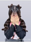 【推し活ヘアメ】立体リボンハーフツイン