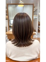 ジプソ 池袋西口(Gypso)&nbsp;白髪ぼかしハイライト＋カット +髪質改善トリートメント