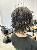 テラス トヨタ(Telasu Toyota) 朝楽5分で可愛い海外ガール風ぷるんと重めボブウルフパーマ◎