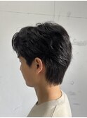 刈り上げないセンターパート