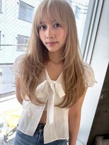 サロン ド ミルク 札幌大通店(salon de MiLK) ストレートでも可愛いハイトーンスタイル【札幌/大通】