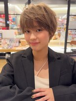 ジアン バイ ミルボン 西宮ガーデンズプラス(GIEN by milbon) ダークパープル/ナチュラルショート/ミルクブラウン/夏/西宮北口