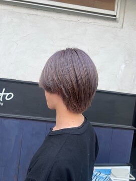 フィアート ヘアドレッシング サロン(Fiato Hairdressing Salon) 透明感ラベンダー×丸みショート