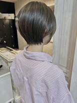 キャアリー(Caary)&nbsp;福山美容室caaryミントベージュくびれショート髪質改善骨格補正