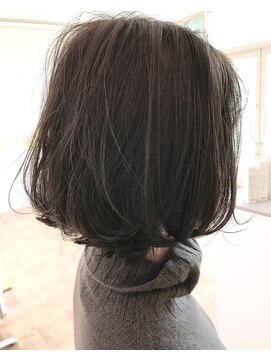 エメ バイ ヘアーポケット(aimer by hair pocket) *+aimerが叶える...ブリーチハイライト×暗色グレージュ*