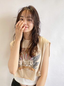 シェル 津山の手店(shel) かきあげロング20代30代可愛いヘルシースタイル透明感