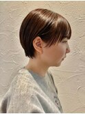 小顔効果◎顔周りのカットにこだわった耳かけショート☆