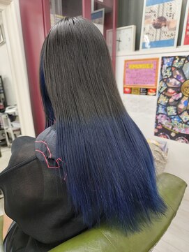クリーン ヘアデザイン(CLLN hair Design) アッシュブラック×ネイビーグラデーション
