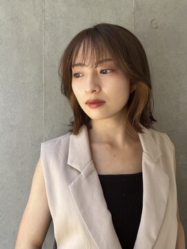 ゼンコー キチジョウジ(ZENKO KICHIJOJI) インナーカラー×外ハネボブ