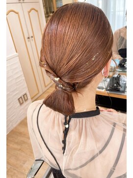 ネオリーブ チロル 横浜西口店(Neolive CiroL.) キチッと面シニヨン♪お呼ばれヘアアレンジ