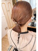 キチッと面シニヨン♪お呼ばれヘアアレンジ