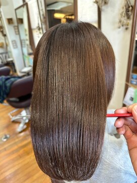 美容室 メザミー MESAMIES 大人可愛いツヤ髪ナチュラルセミロングナチュラル