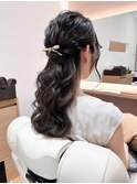 ダウンスタイルヘアセット