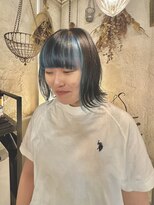 クレメル 清澄白河(krumel) インナーカラー　アンブレラ　ペールブルー