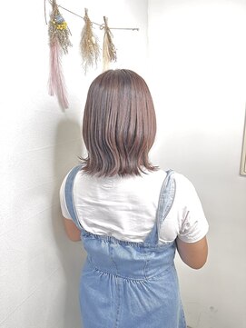 トリニティ 本厚木(trinity) モカブラウン切っぱなしボブ本厚木