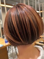 オンカラー(ON.COLOR)&nbsp;大人ハイライトピンクベージュショート40代50代