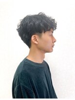 黄ぐまくん美容室 メンズ ツーブロック