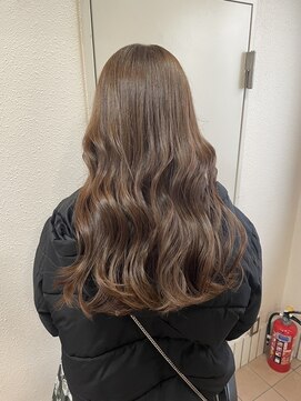 アジールヘア 所沢プロペ通り店(agir hair) ベージュミルクティーカラブリーチケア所沢