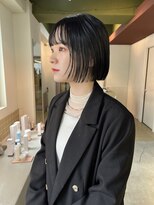 ハル ヘアスタジオ(haRu hair studio)&nbsp;切りっぱなし　ボブ　韓国　10代/20代/30代/40代/50代