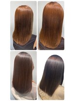 美容室フルール&nbsp;20代30代40代髪質改善ナチュラルボブ艶感ピンクアッシュ